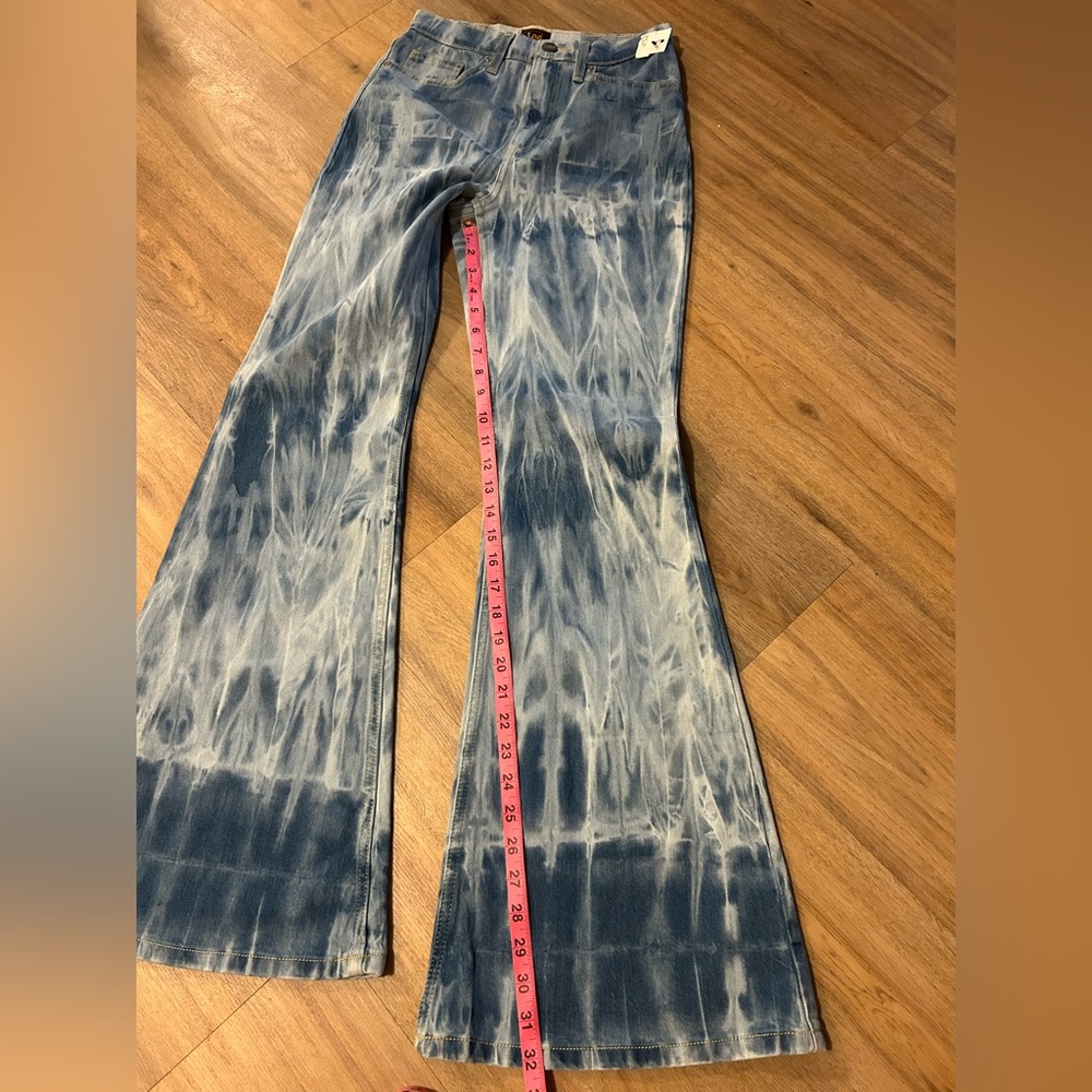 Brand new Lee Jeans for women Blue and White Bootcut Dye Size 26x33 Cotton - Picture 6 of 11